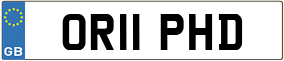 Trailer License Plate